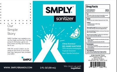 Smply Aloe Hand Sanitizer (Smply 2 Aloe 2oz)